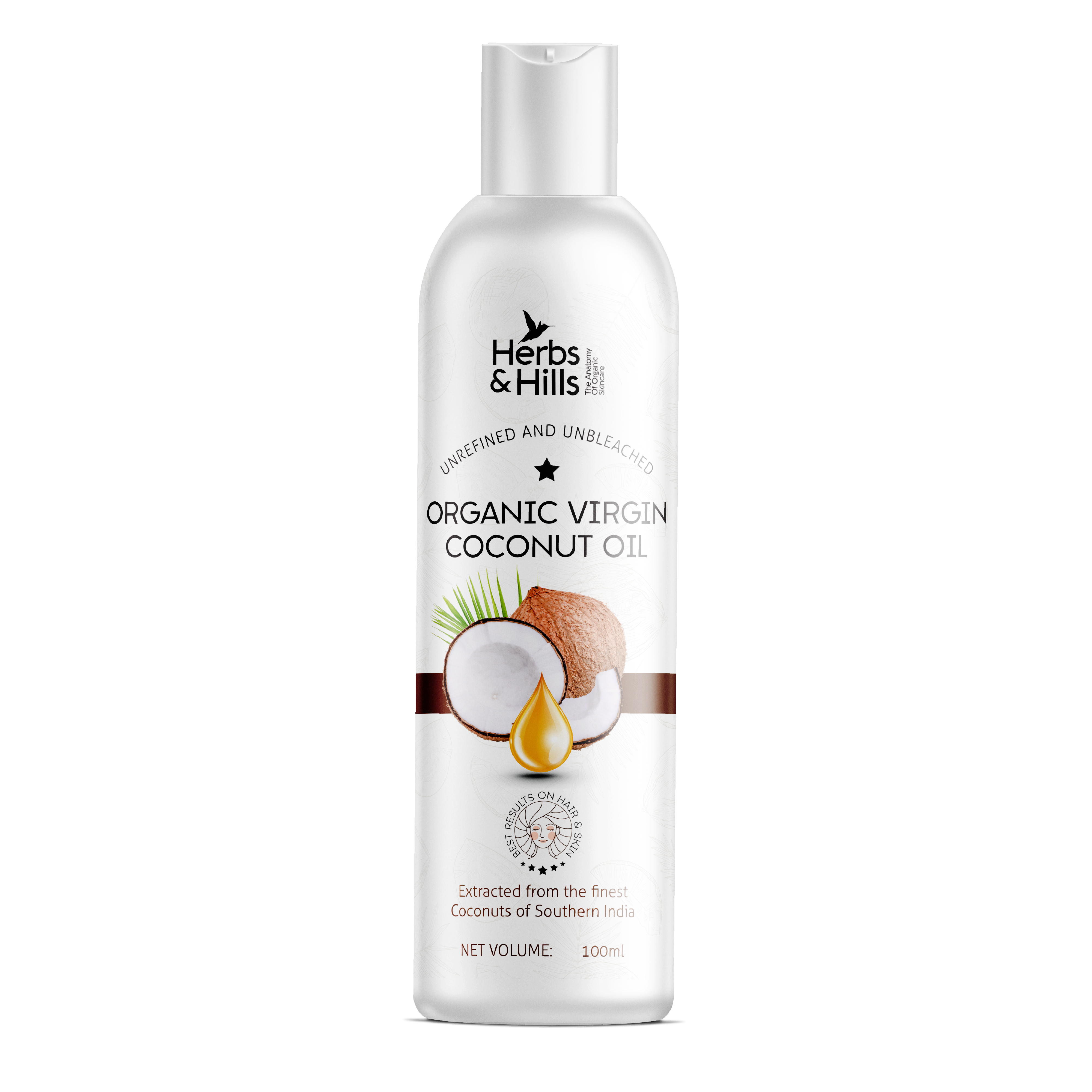 Herbs & Hills Organic Virgin Coconut Oil - 100ml